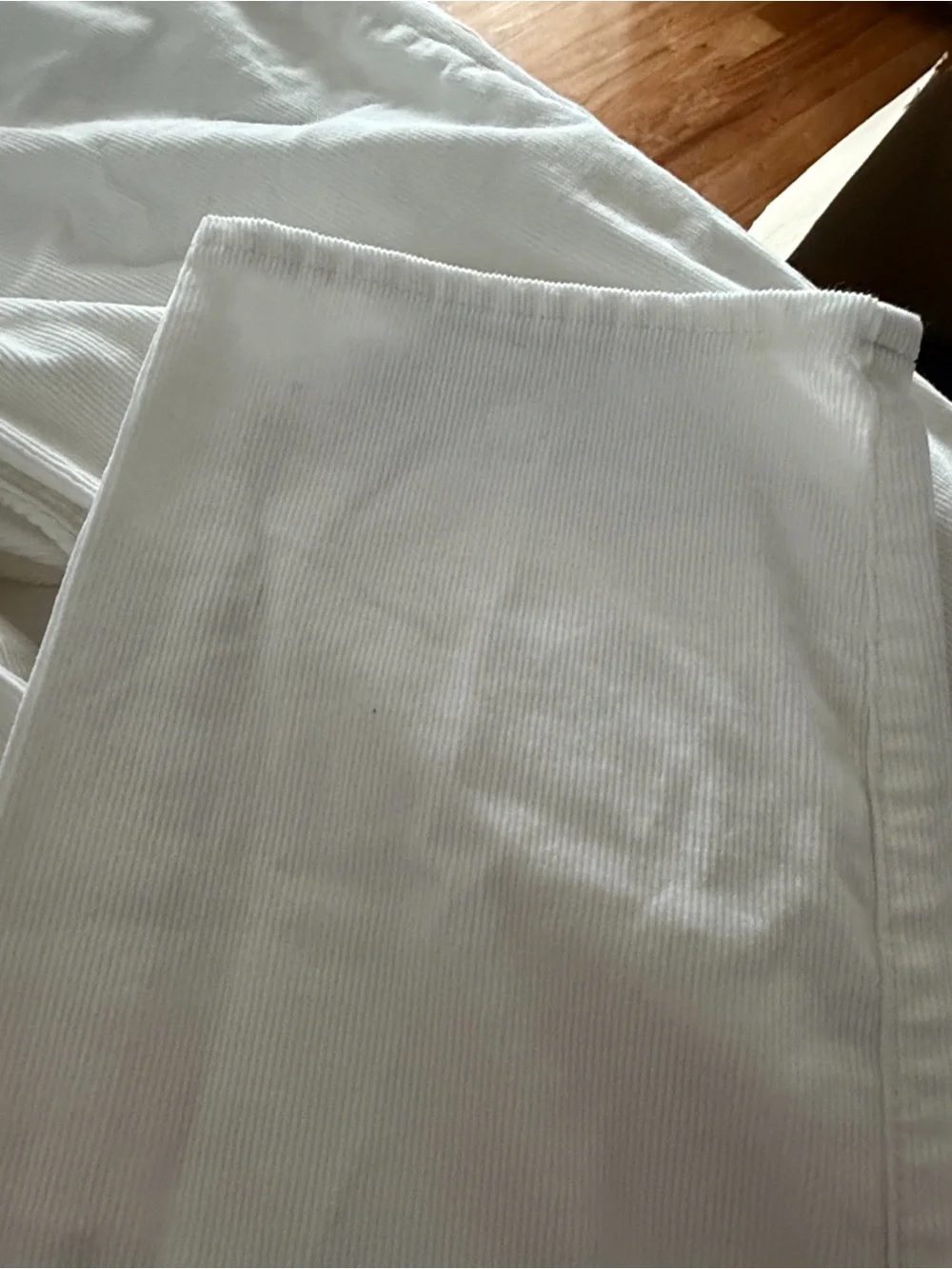 J. Crew Men's White Corduroy Pants